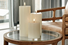Load image into Gallery viewer, LED PILLAR CANDLE TRIO I WHITE (SET OF 3)