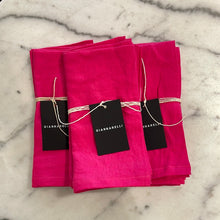 Load image into Gallery viewer, BARBIE PINK LINEN NAPKINS