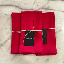 Load image into Gallery viewer, SCARLETT RED LINEN NAPKINS