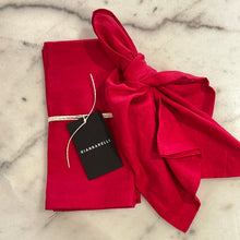 Load image into Gallery viewer, SCARLETT RED LINEN NAPKINS