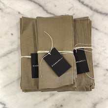 Load image into Gallery viewer, OLIVE LINEN NAPKINS
