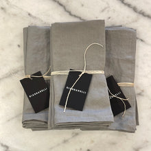Load image into Gallery viewer, DOVE GREY LINEN NAPKINS
