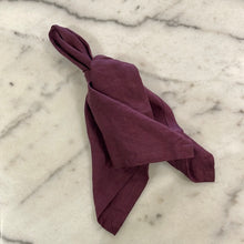 Load image into Gallery viewer, BORDEAUX LINEN NAPKINS
