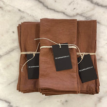 Load image into Gallery viewer, CHOCOLATE LINEN NAPKINS
